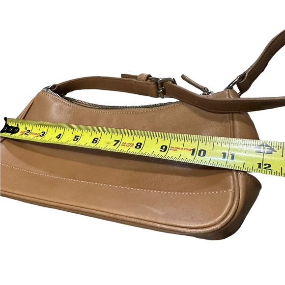 Coach Tan Leather Small Shoulder Bag Purse - Picture 9 of 14